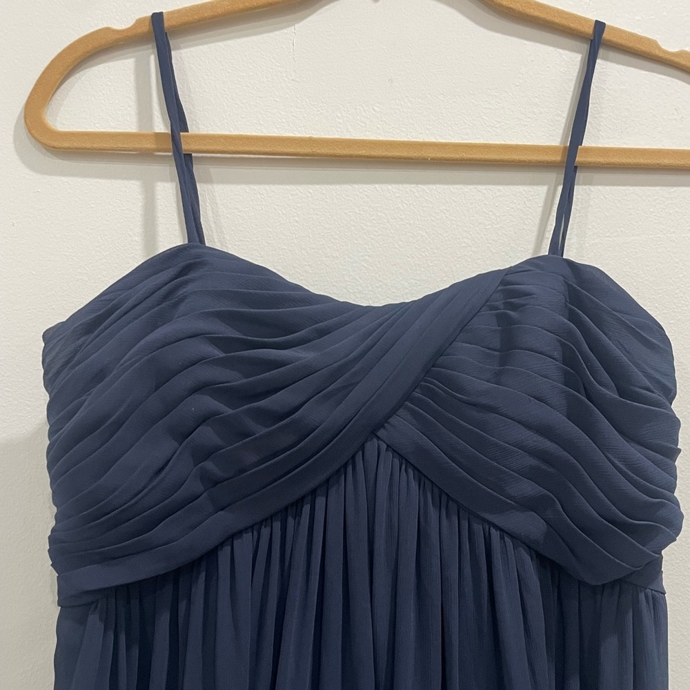 Watters& Watters Size10XL Strapless Navy Dress - Picture 3 of 10